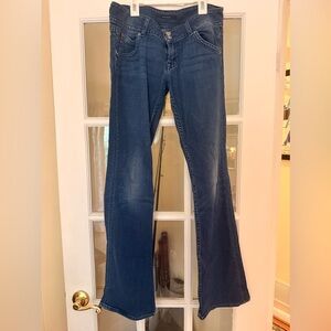 Hudson Low rise Jeans Dark Blue Flare & Wide Leg